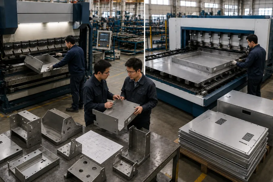 Choosing a press brake or panel bender for different sheet metal parts and production needs