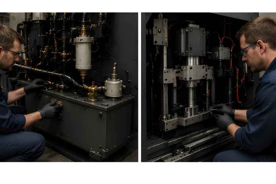 Electric vs hydraulic press brake maintenance comparison