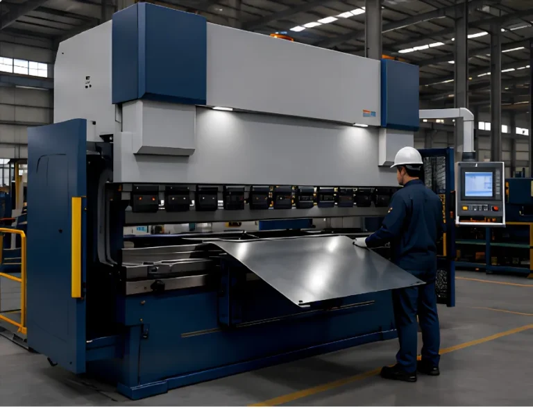 What is a press brake used for in sheet metal bending