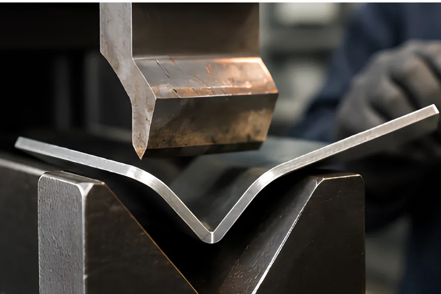 Press brake tooling wear causing inconsistent bend angles and dimensions