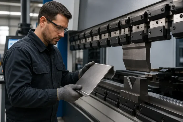 Press brake bend allowance calculation for accurate sheet metal bending and flat patterns