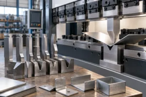 Press brake tooling selection with punches and V-dies for sheet metal bending